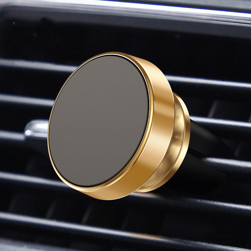 Premium Magnetic Car Phone Holder – Aluminum Alloy CD-Textured Mount