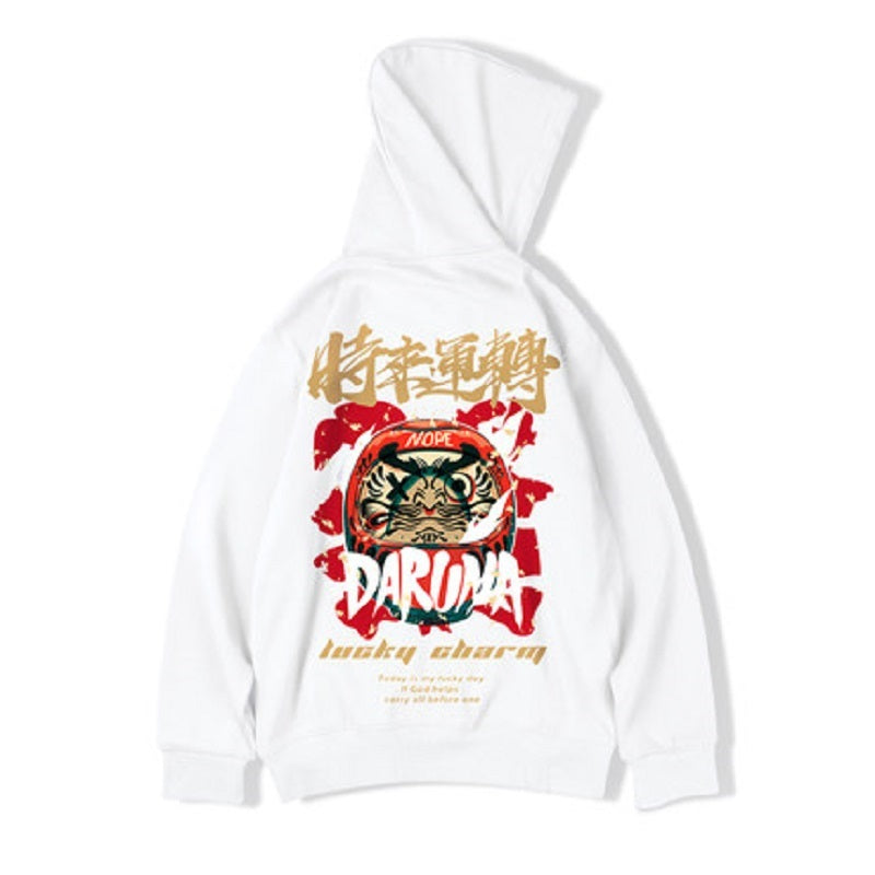 Trendy plus size Trendy Plus-Size Hooded Jacket - Cartoon Print Velvet Lounge Wear (Loose Fit)clothes