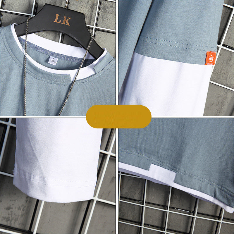 Trendy Autumn Base Layer Shirt - Loose Fit Polyester Blend Top (Plain)