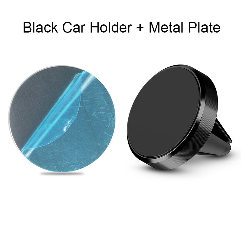 Premium Magnetic Car Phone Holder – Aluminum Alloy CD-Textured Mount