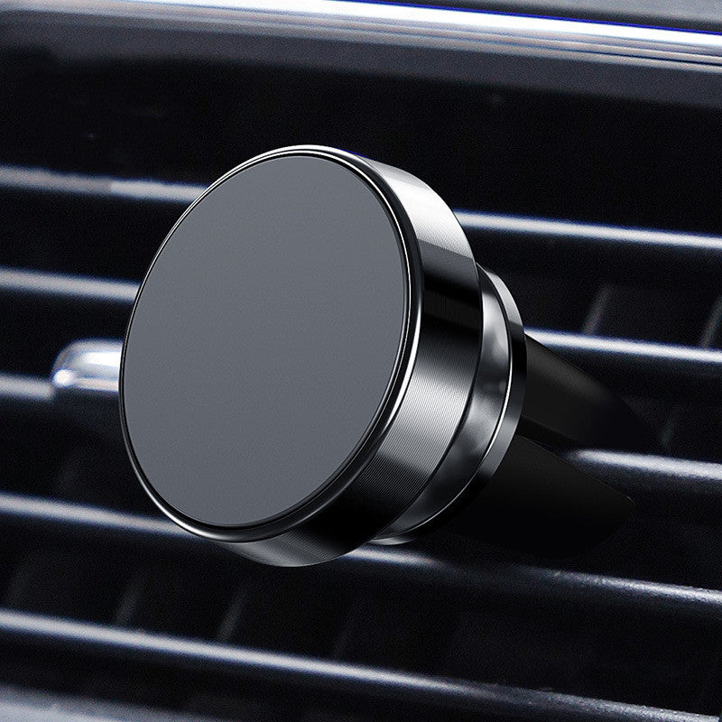 Premium Magnetic Car Phone Holder – Aluminum Alloy CD-Textured Mount