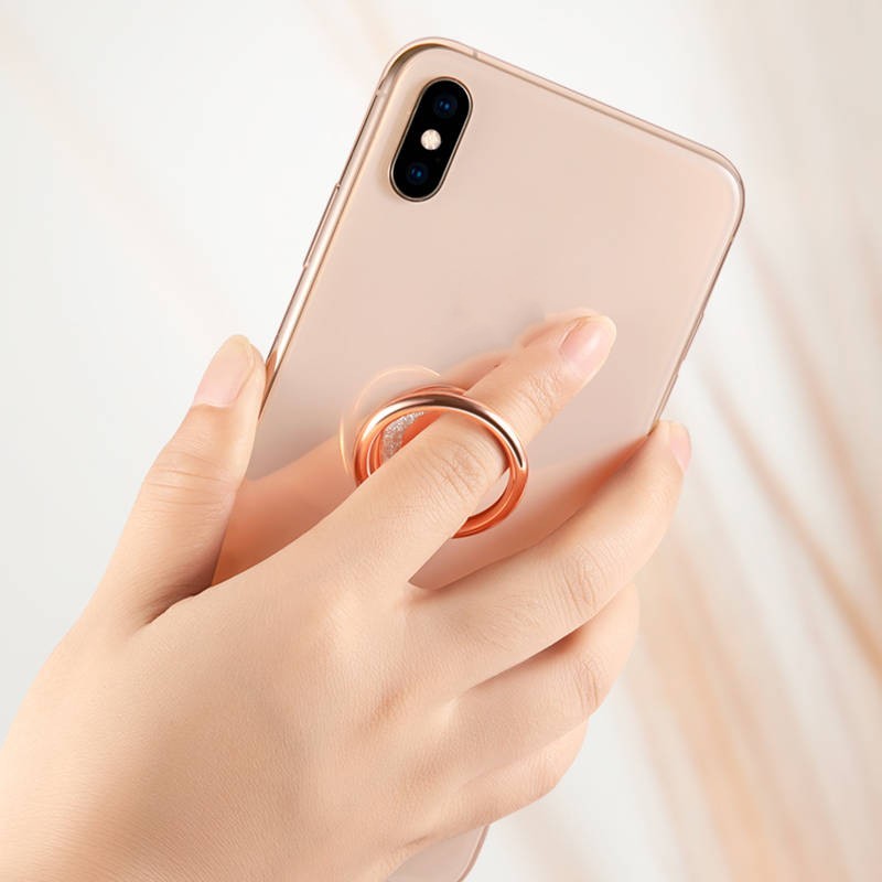 Universal Magnetic Phone Holder – Round Metal Stand for Any Smartphone