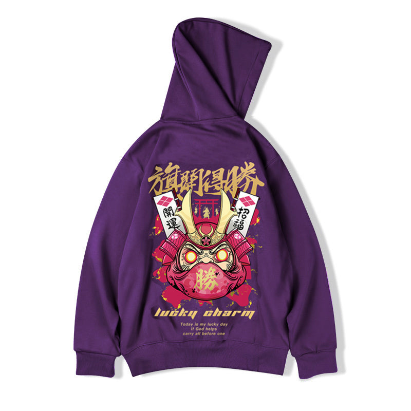 Trendy plus size Trendy Plus-Size Hooded Jacket - Cartoon Print Velvet Lounge Wear (Loose Fit)clothes