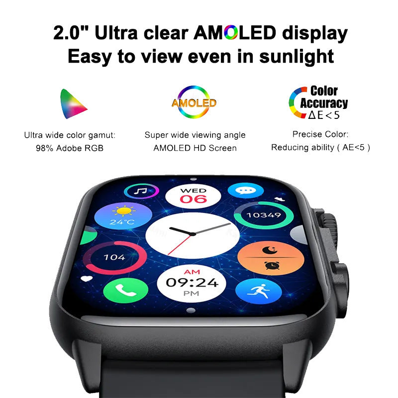 Multi-Function Bluetooth Smartwatch – Fitness Tracker & Call Capabilities